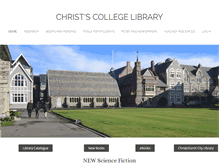 Tablet Screenshot of library.christscollege.com
